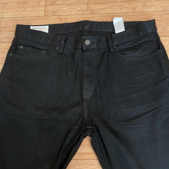 NEW! Banana Republic Straight Black Jeans 36w x 34L - Picture 3 of 12